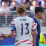 Folarin Balogun czerwona kartka na mundialu